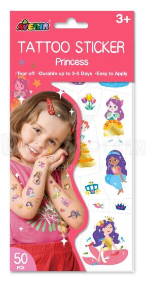 AVENIR Tattoo-kleepsud Printsess