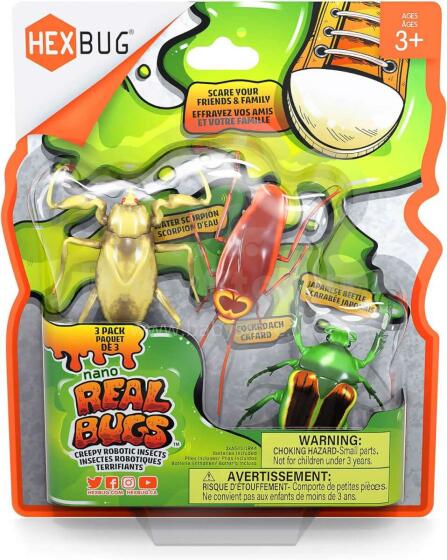 HEXBUG interaktiivne mänguasi Nano Real Bugs 3 pakk