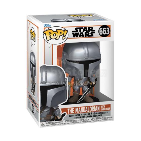 FUNKO POP! Vinyl figuur: The Mandalorian - Mando w/Darksaber