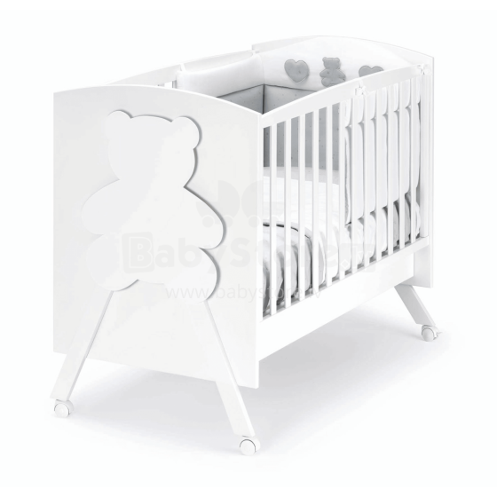 Cam Lettino Orsopolly Art.G217 Bianco Laste puidust voodi