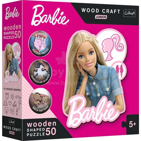 TREFL BARBIE Puidust pusle, 50 osa