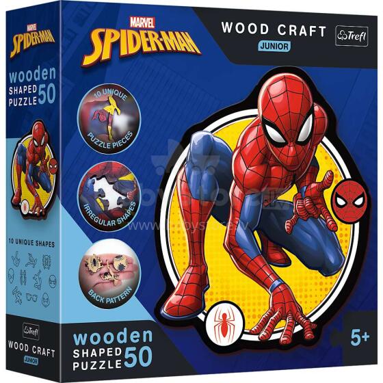 TREFL SPIDERMAN Puidust pusle Ämblikmees, 50 osa