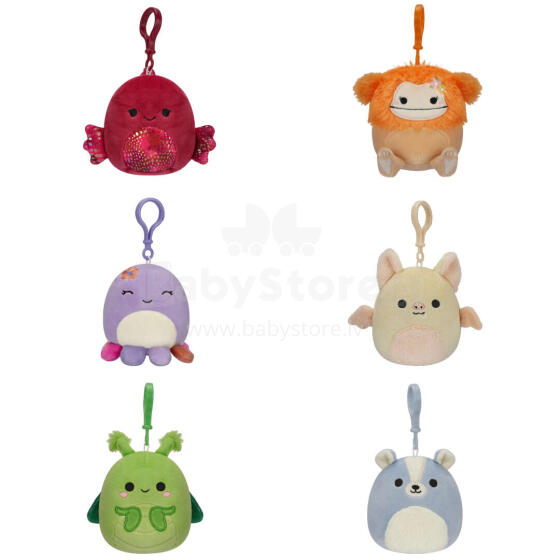 SQUISHMALLOWS W18 pehme võtmehoidja, 8 cm