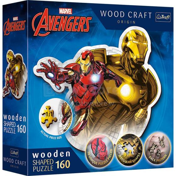 TREFL AVENGERS Puidust pusle Raudmees, 160 osa
