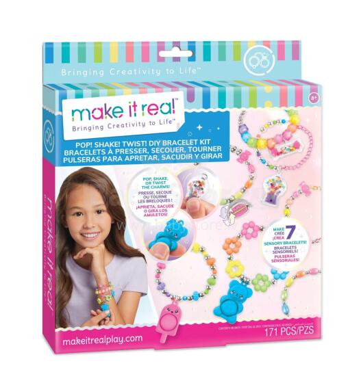 MAKE IT REAL Käevõrude DIY komplekt Pop! Shake! Twist!