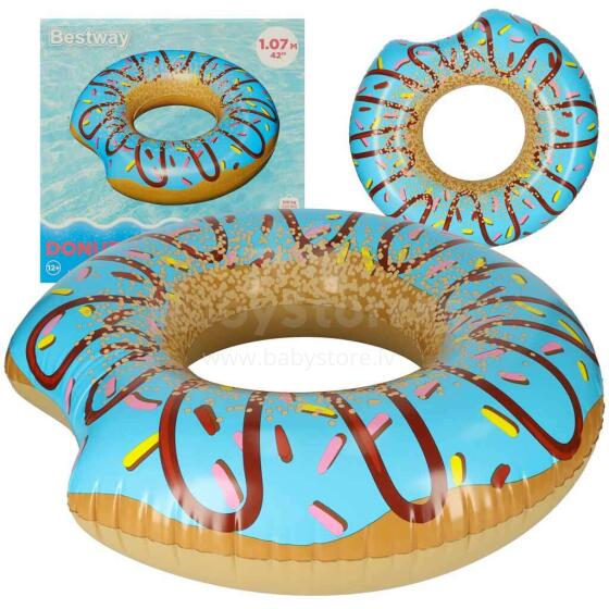Ikonka Art.KX5003_2 BESTWAY 36118 Donut sinine 107cm ujumisratas