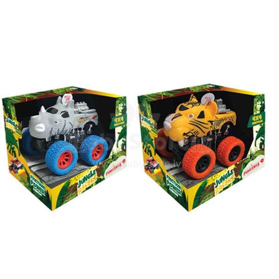 KeycraftJungle Racers Safari Friction 4x4 Truck with Sound Art.FM107 Yellow Heliga veoauto