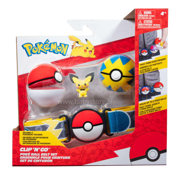 POKEMON Clip ´n´ Go Vöökomplekt figuuriga, W15
