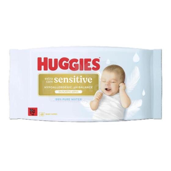 Huggies Extra Care Sensitive PF Art.159711 Niisked salvrätikud 48 tk.