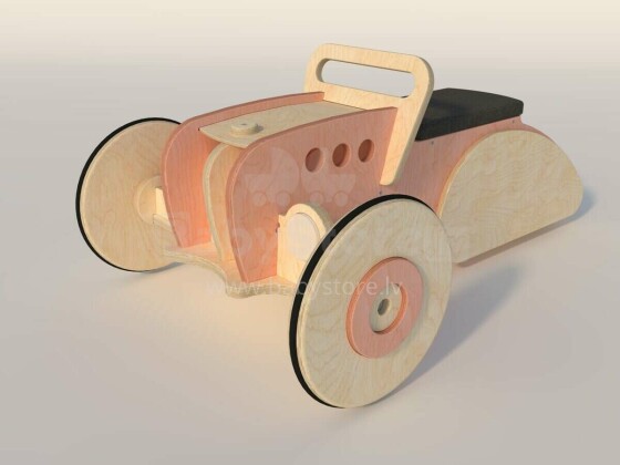Designs Call HOT ROD Art.159735 Pink Ящик для игрушек на колесиках