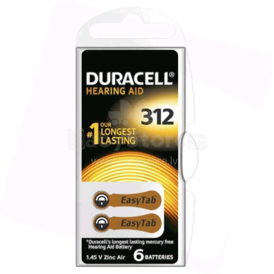Hearing 312 (A312) Блистерная упаковка 6шт.
