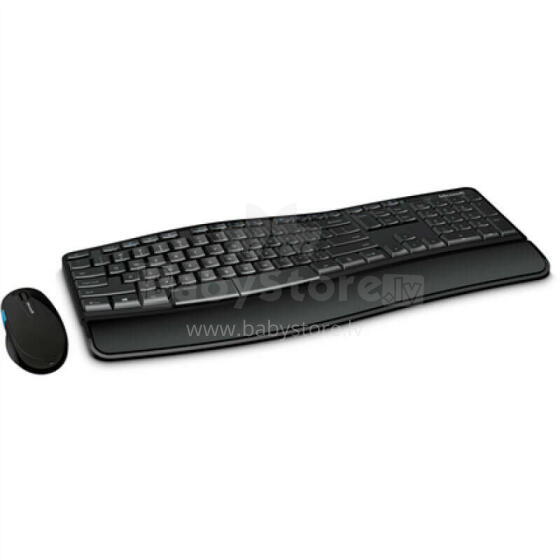 Microsoft Sculpt Comfort Desktop Keyboard and Mouse Set, Wired, Mouse included, RU, Numeric keypad, USB, Black