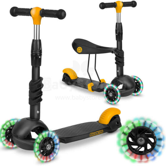 Ricokids Cubi Art.163367 Black Kolmerattaline roller