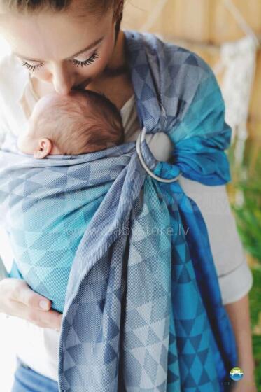 Little Frog Ring Sling Cotton Art.164111 Navy Illusion