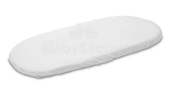 Bamboo sheet for the pram White 35x75