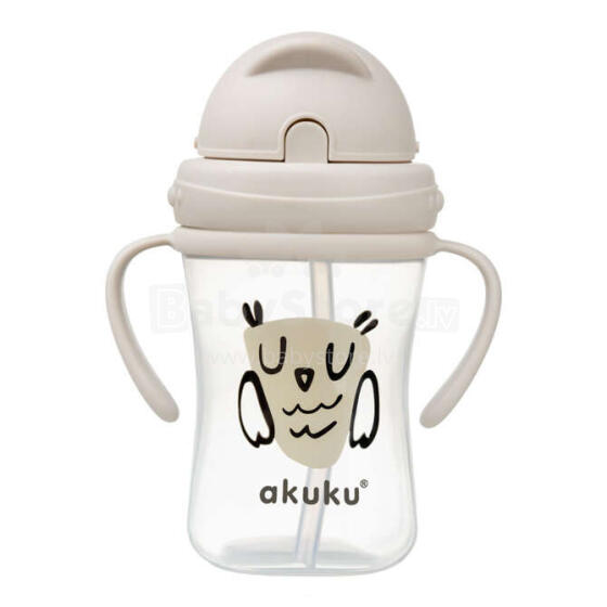 Akuku Bottle with handles Art.A0204 Pudelkruus kokkupandava kõrre ja ergonoomiliste käepidemetega, 300 ml