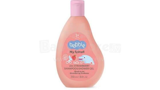 6806 STRAWBERRY SHAMPOO 2IN1 250ML ML BEBBLE 3016-01-006