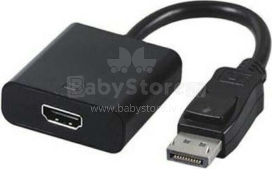 Adapter AV Gembird DisplayPort M - HDMI F 10cm Czarny (A-DPM-HDMIF-002)