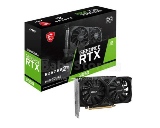 MSI Geforce RTX 3050 VENTUS 2X 6G OC NVIDIA 6 ГБ GDDR6