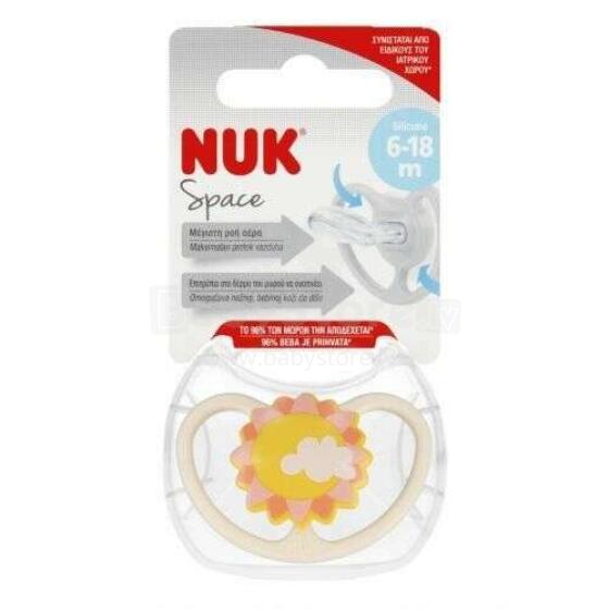 0536 SILICONE pacifier SPACE SUN 6-18 1PC/BOX 537419, 736385