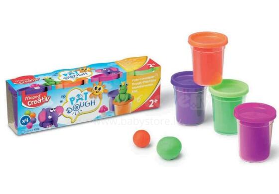 Ikonka Art.KX3557 Creativ plastmass 4x114g 4tk.