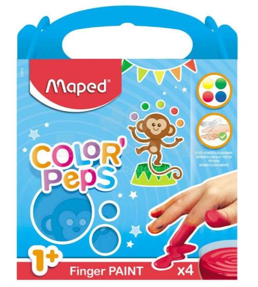 Ikonka Art.KX3564 Colorpops sõrmevärvid 4tk.