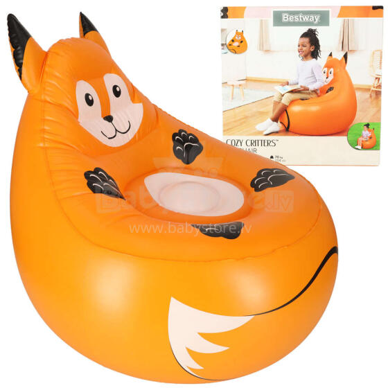 Ikonka Art.KX3998_2 BESTWAY 75116 Täispuhutav rebane pouffe tool
