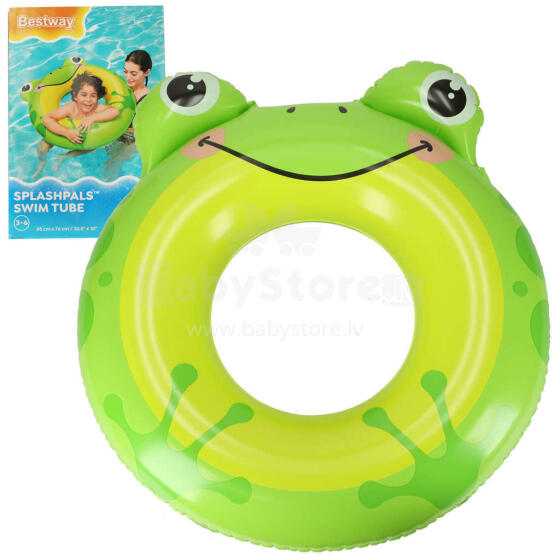 Ikonka Art.KX4007 BESTWAY 36351 Täispuhutav ujumisratas Frog