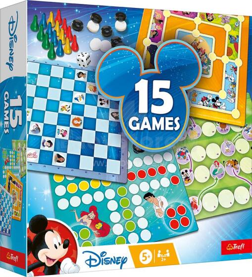 TREFL DISNEY lauamängude komplekt 15-ühes