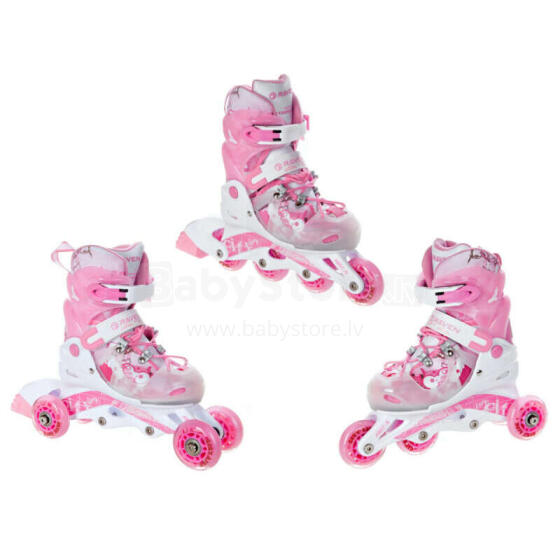Ролики 3in1 Raven Princess Pink, 30-33