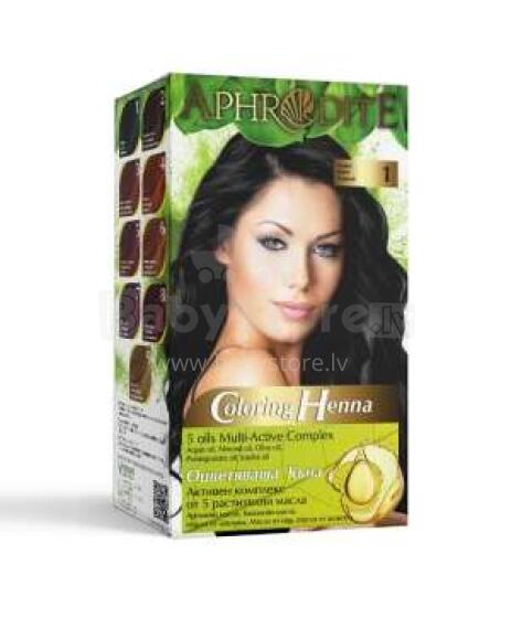 Henna juuste värvimiseks Afrodita 2x25g Nr1