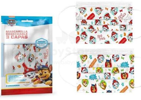 Laste näomask PAW PATROL 3 tk.