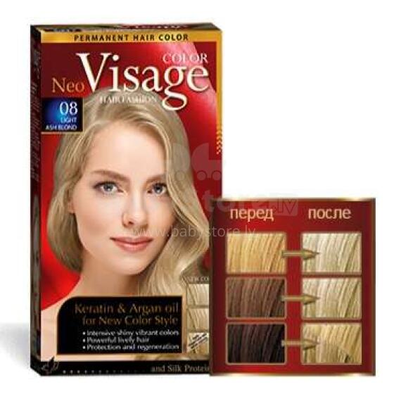 Juuksevärv Visage 08 Light Ash Blond