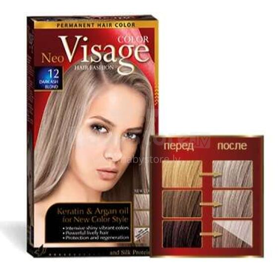 Juuksevärv Visage 12 Dark Ash Blond