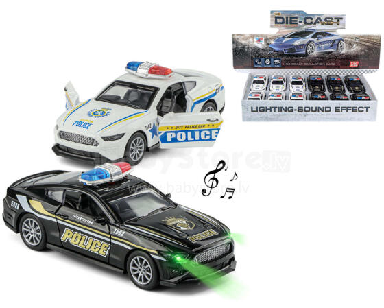 AUTO Metal Police Light and Sound Eʋegbe