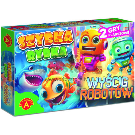 GRA SZYBKA RYBKA + WYŚCIGI ROBOTÓW