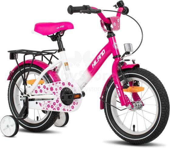 Royal Baby Kids Bike Wheels Collas 12'  Art.17841 Pink Laste kaherattaline jalgratas lisaratastega