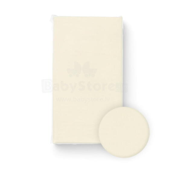 Bocioland Jersey Sheet Art.BL059 Cream Puuvillane lina 120x60 cm