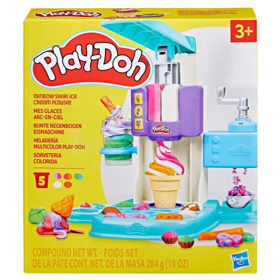 Play-Doh  Swirl Ice Cream Art.G0028 mängukomplekt Vikerkaare jäätis