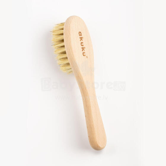 Akuku Wooden Brush Natural Art.A0669  Children's comb with natural bristles