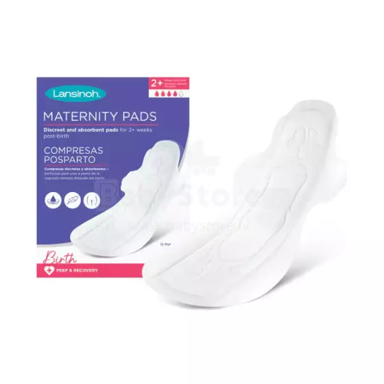 Lansinoh Maternity Pad M Art.69730 Sünnitusjärgsed sissekanded suurus M 12 tk