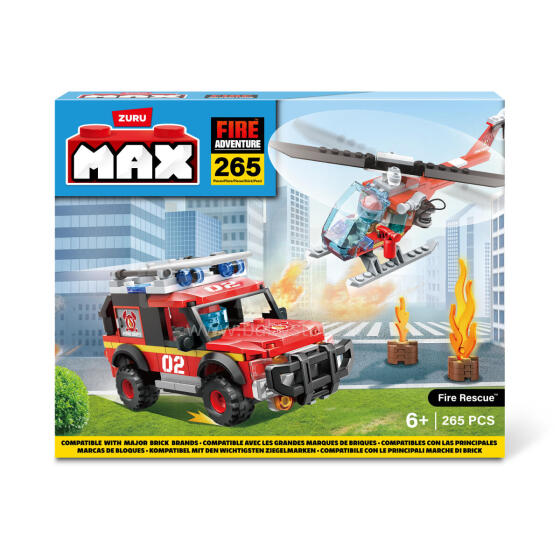 MAX CITY konstrukrtor Fire Station, 245tk