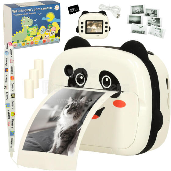Ikonka Art.KX3572 Instant panda kaamera lastele
