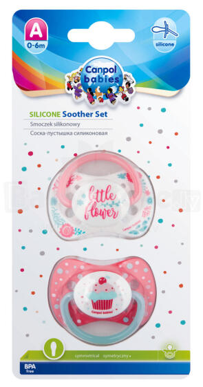CANPOL BABIES silikoonist sümmeetriliste luttide komplekt  0-6m, 23/954_cor