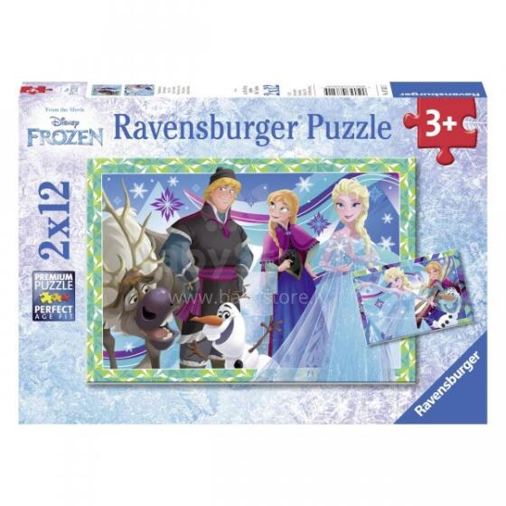 RAVENSBURGER pusle Frozen 2x12p, 7621