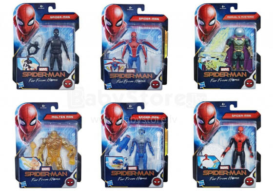 SPIDERMAN ämblikmees 6IN figuur, sortiment, E3549EU4