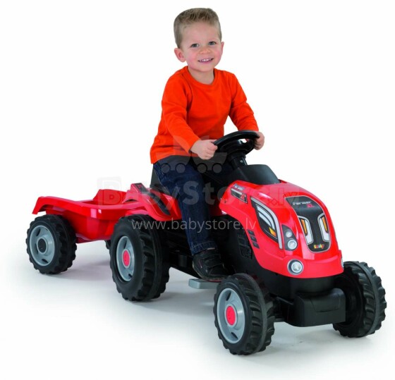 Smoby 710108S Red Трактор на педалях