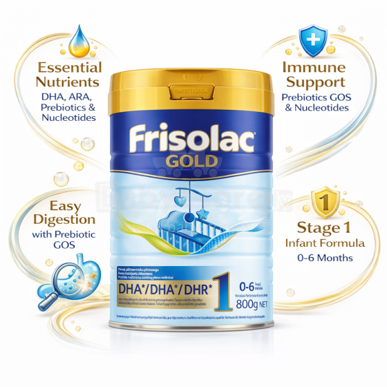 Frisolac Gold 1 FR91 Piimasegu (0–6 kuud) 800 g