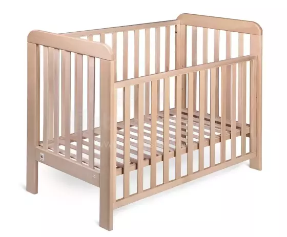 YappyKids YappyLull Art.88592 Natural Puidust beebivoodi 120x60cm