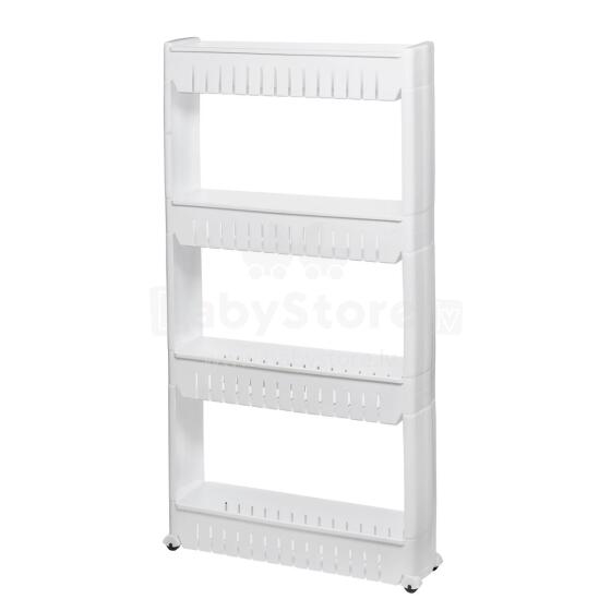 HA1011 RATASTEL KAPP 4 RIIULIT, VALGE